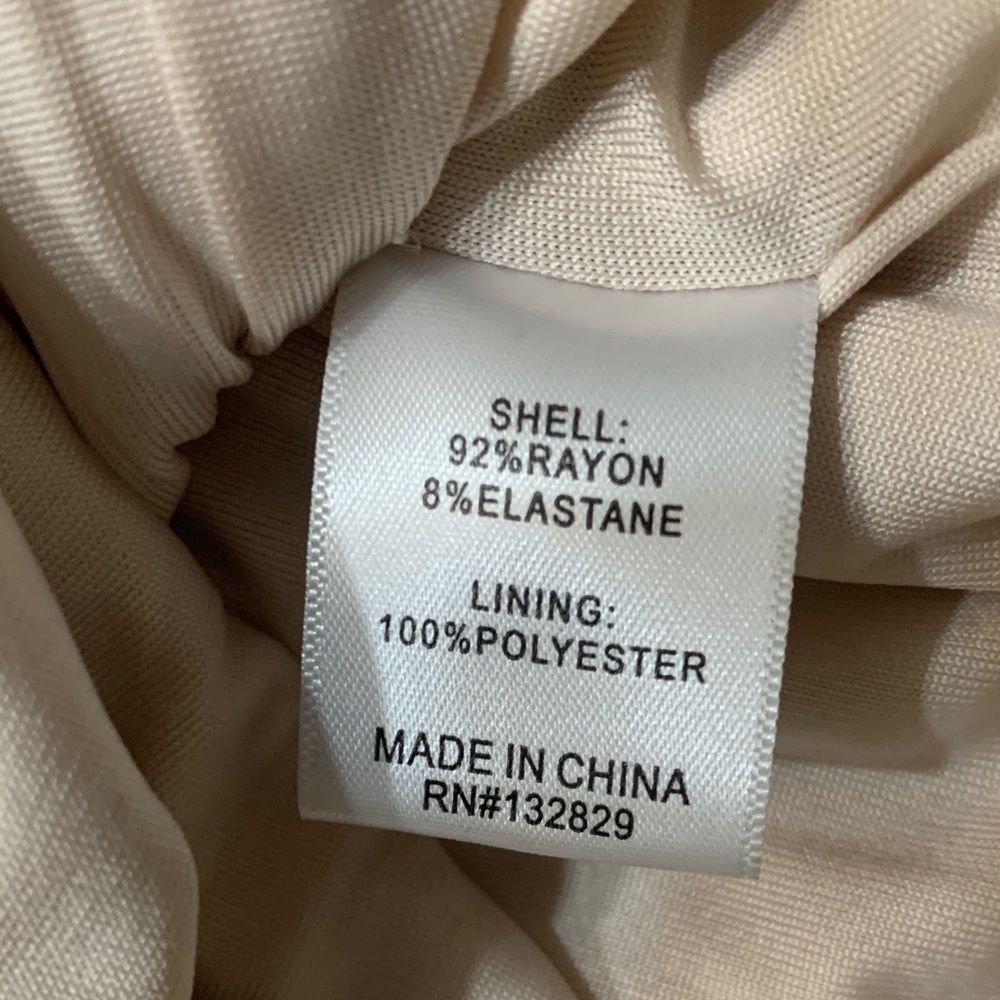 Lovers and Friends Sariah Beige Ribbed Midi Dress XS - $168 Excellent condition - Picture 6 of 14